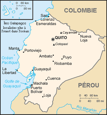 Carte de l'Equateur